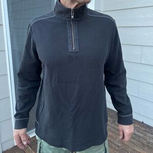 Black Tommy Bahama Half Zip Sweater